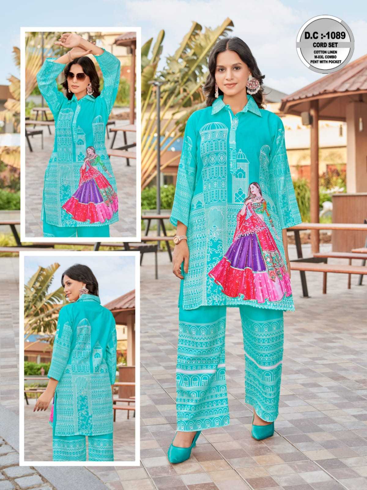 Ynf Linen RIN190 BL Setwise Collections Wholesale Kurtis Catalogs Manufacturer