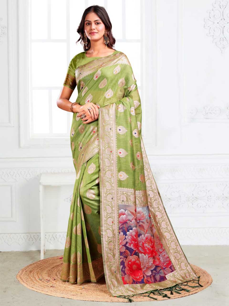 Ynf Linen RIN197 3048 Sarees Wholesale Designer Sarees Fancy Sarees Bridal Sarees Manufacturer