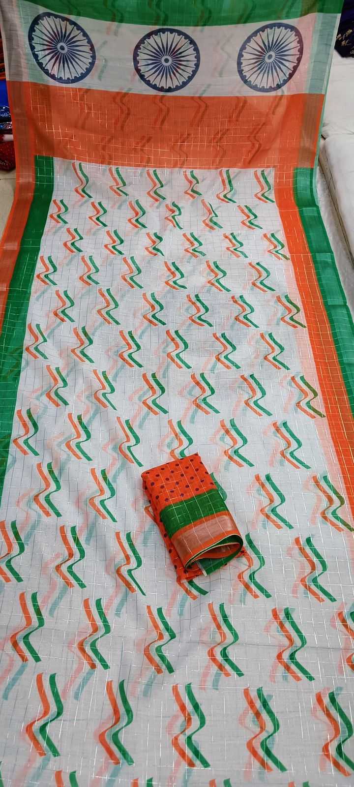 Ynf Linen RIN203 INDIA Sarees Festive Collections Wholesale Indian Sarees Linen Sarees Independence Day Collections Manufacturer