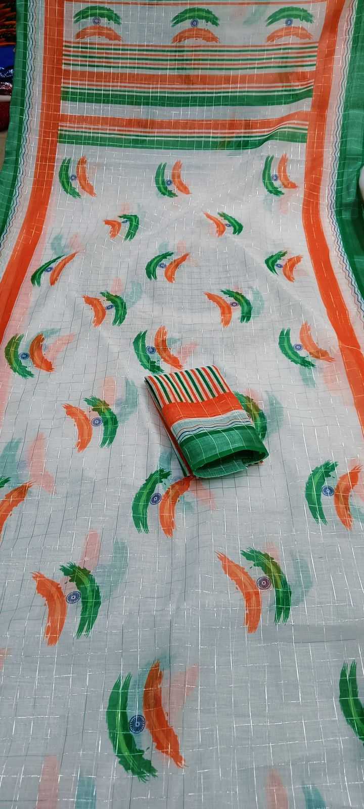 Ynf Linen RIN203 INDIA Sarees Festive Collections Wholesale Indian Sarees Linen Sarees Independence Day Collections Manufacturer
