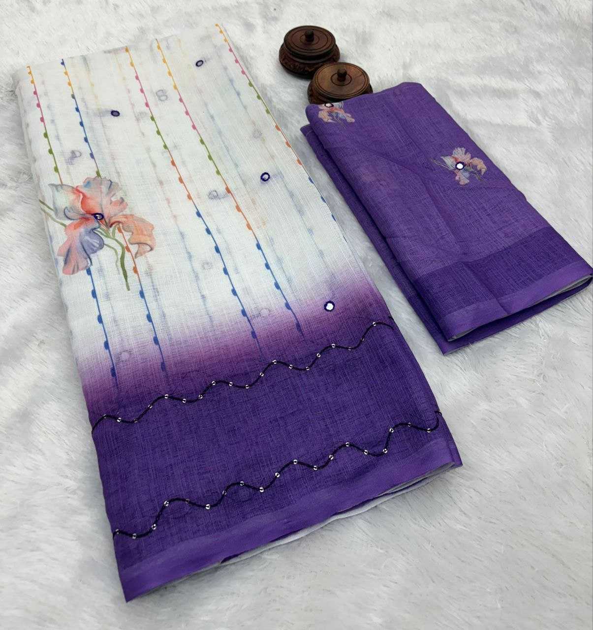 Ynf Linen RIN218 rose glow Sarees Wholesale Designer Sarees Party Wear Sarees Fancy Sarees Manufacturer