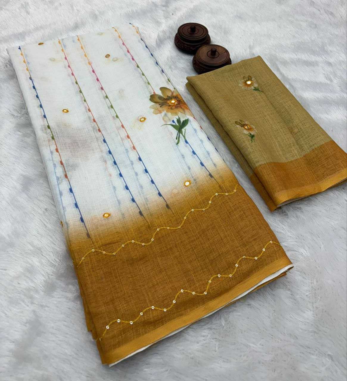 Ynf Linen RIN218 rose glow Sarees Wholesale Designer Sarees Party Wear Sarees Fancy Sarees Manufacturer