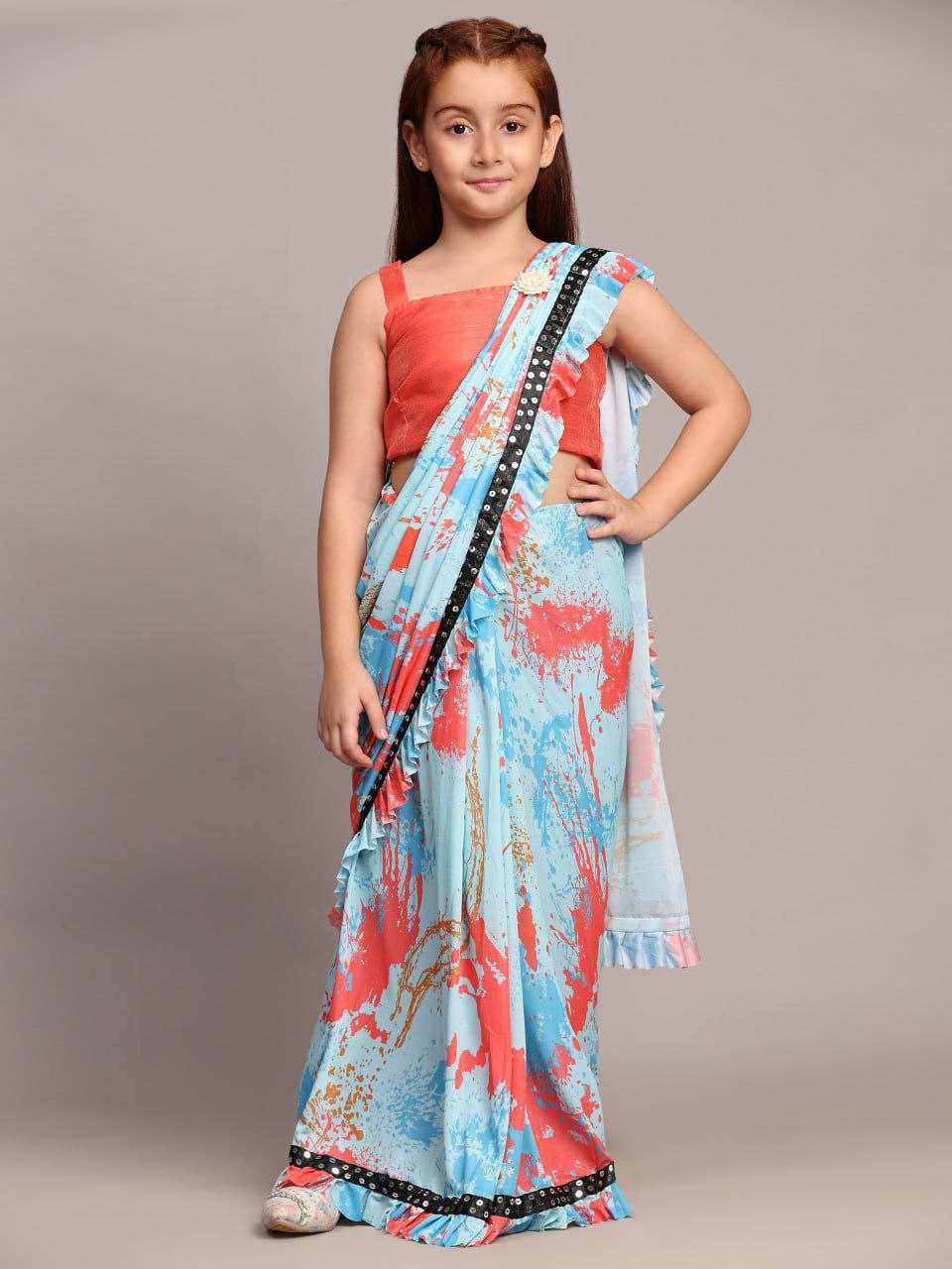 Ynf Lycra RIN204 501 Kids Wear Festive Collections Wholesale Kids Saree Dress Kids Ethnic Wear Kids Party Wear Ethnic Manufacturer