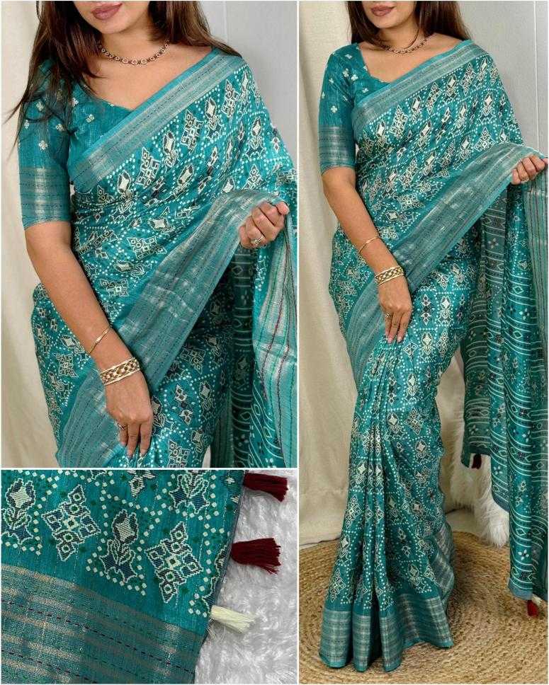 Ynf Muslin Cotton KESH500 Shivali Sarees Wholesale Printed Sarees Ajrakh Sarees Cotton Sarees Manufacturer