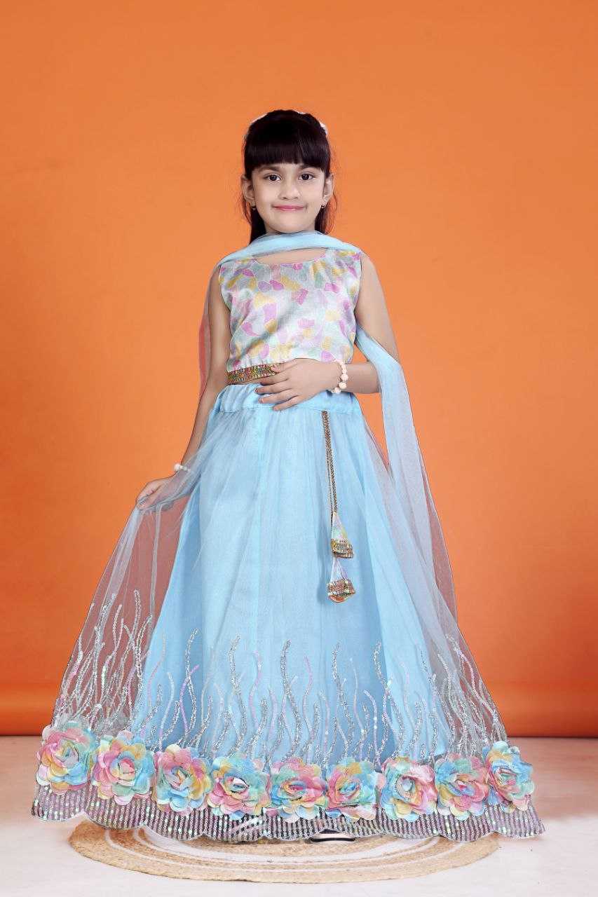Ynf Net KESH461 109 Kids Wear Wholesale Kids Lehenga Choli Manufacturer