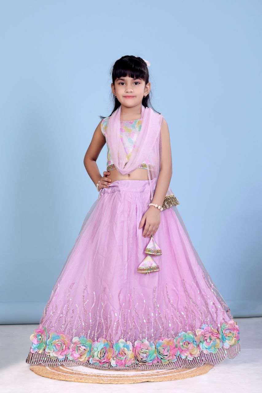 Ynf Net KESH461 109 Kids Wear Wholesale Kids Lehenga Choli Manufacturer