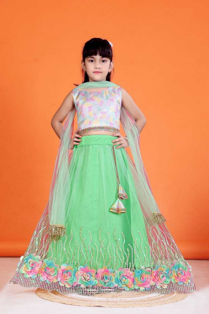 Ynf Net KESH461 109 Kids Wear Wholesale Kids Lehenga Choli Manufacturer