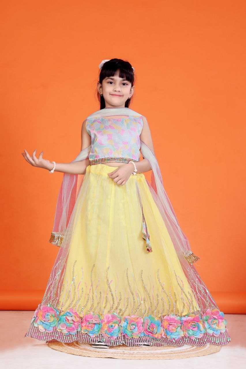 Ynf Net KESH461 109 Kids Wear Wholesale Kids Lehenga Choli Manufacturer