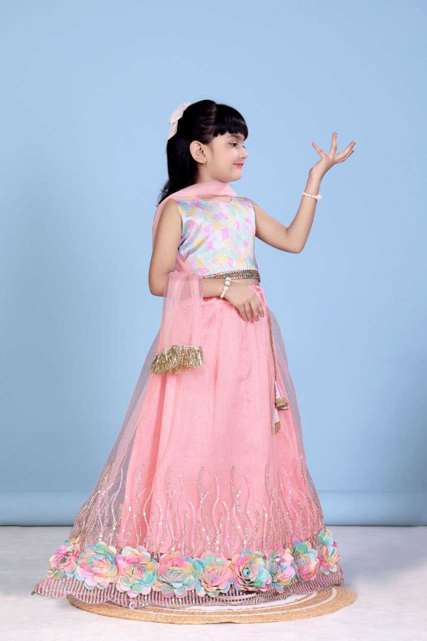 Ynf Net KESH461 109 Kids Wear Wholesale Kids Lehenga Choli Manufacturer