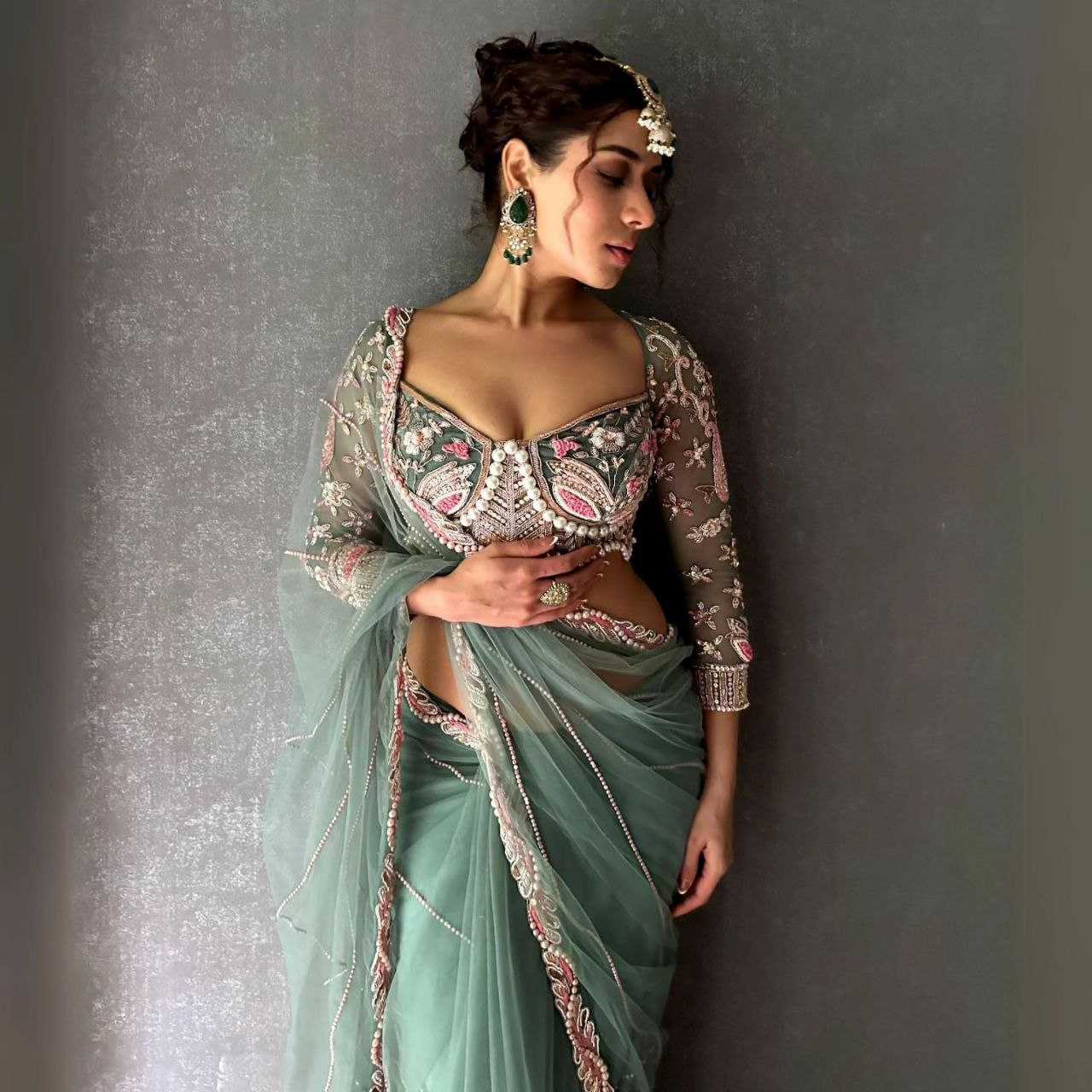 Ynf Net KESH508 60 Sarees Wholesale Net Sarees Sequins Work Saree Manufacturer