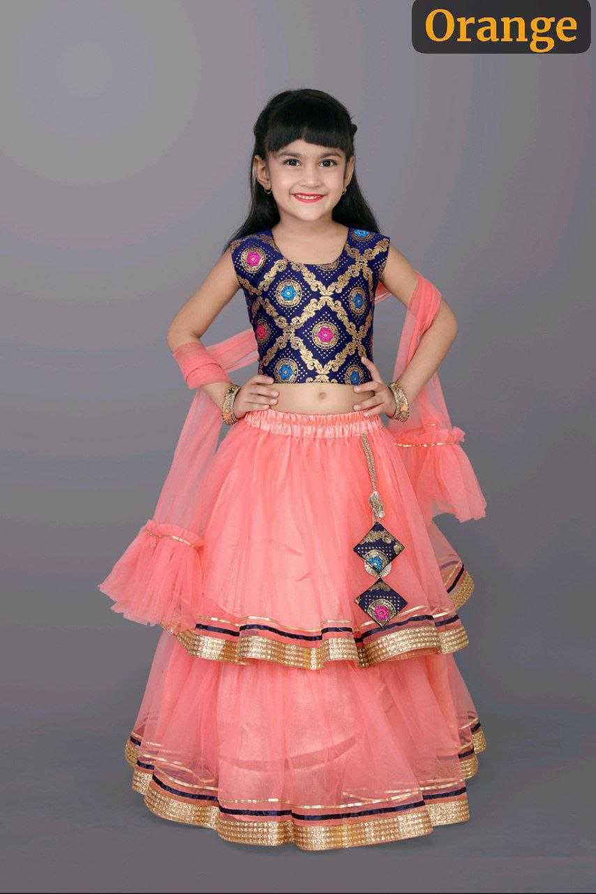 Ynf Net RIN204 NANDINI Kids Wear Festive Collections Wholesale Kids Ghagra Choli Kids Festive Wear Kids Party Wear Ethnic Manufacturer