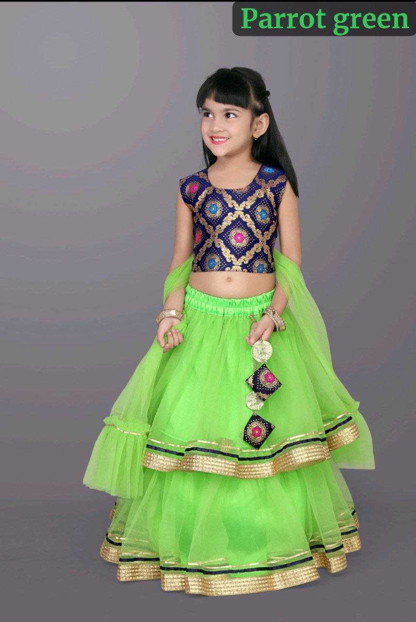 Ynf Net RIN204 NANDINI Kids Wear Festive Collections Wholesale Kids Ghagra Choli Kids Festive Wear Kids Party Wear Ethnic Manufacturer