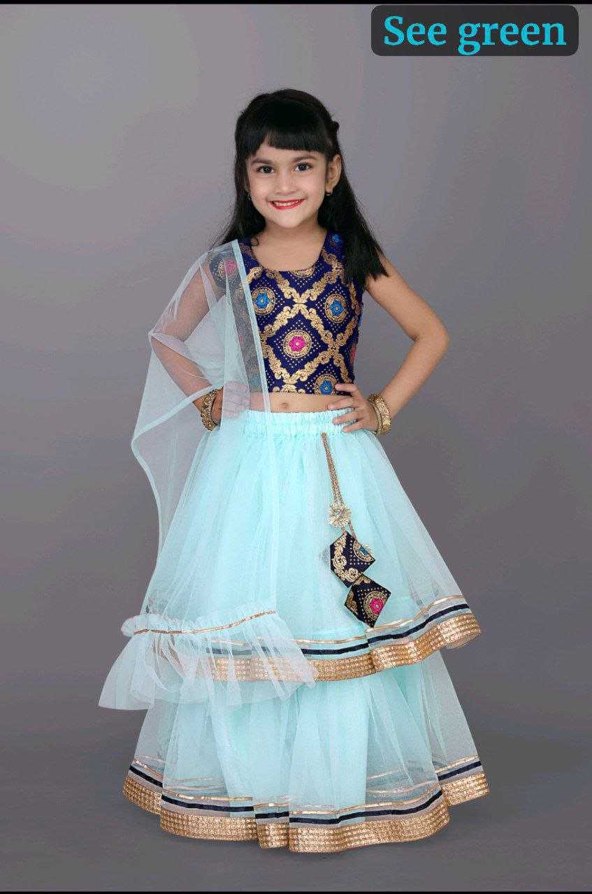 Ynf Net RIN204 NANDINI Kids Wear Festive Collections Wholesale Kids Ghagra Choli Kids Festive Wear Kids Party Wear Ethnic Manufacturer