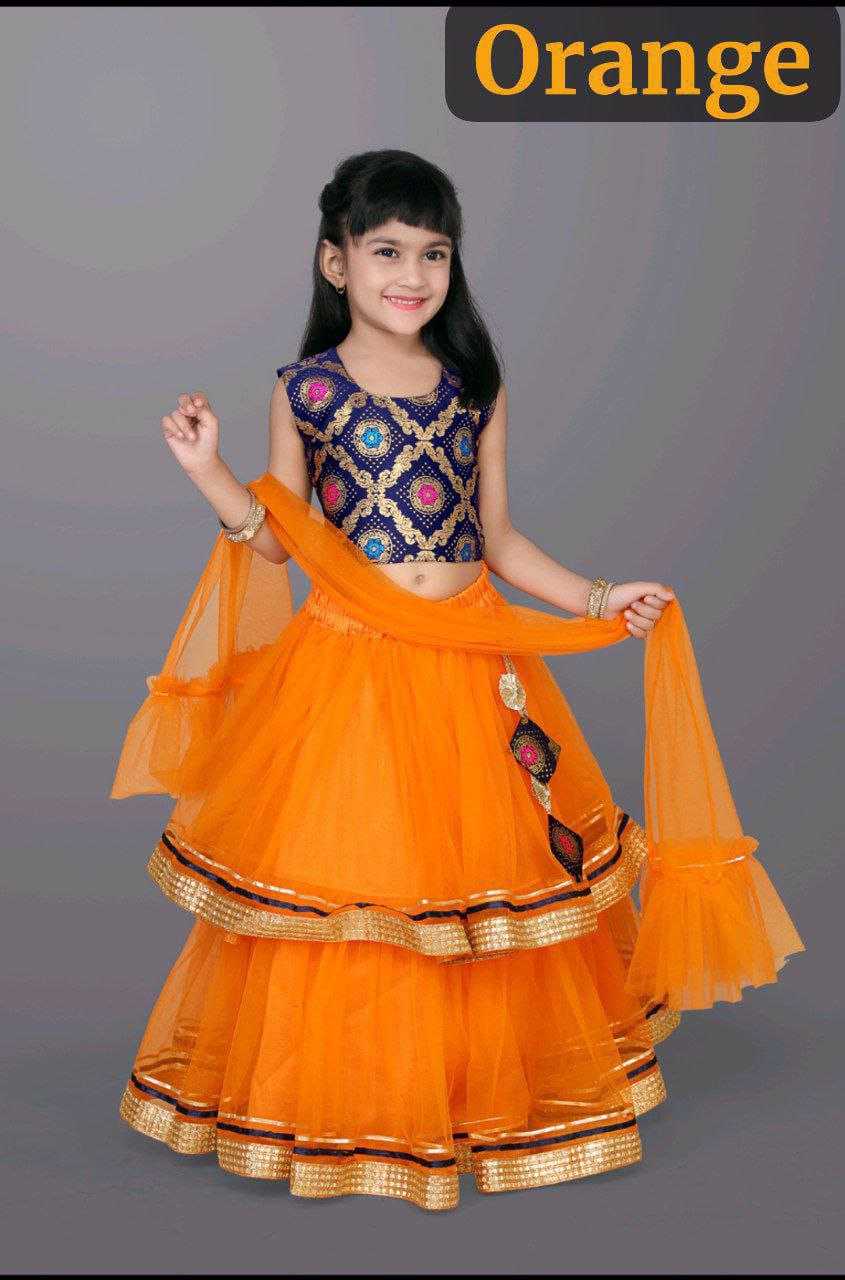 Ynf Net RIN204 NANDINI Kids Wear Festive Collections Wholesale Kids Ghagra Choli Kids Festive Wear Kids Party Wear Ethnic Manufacturer