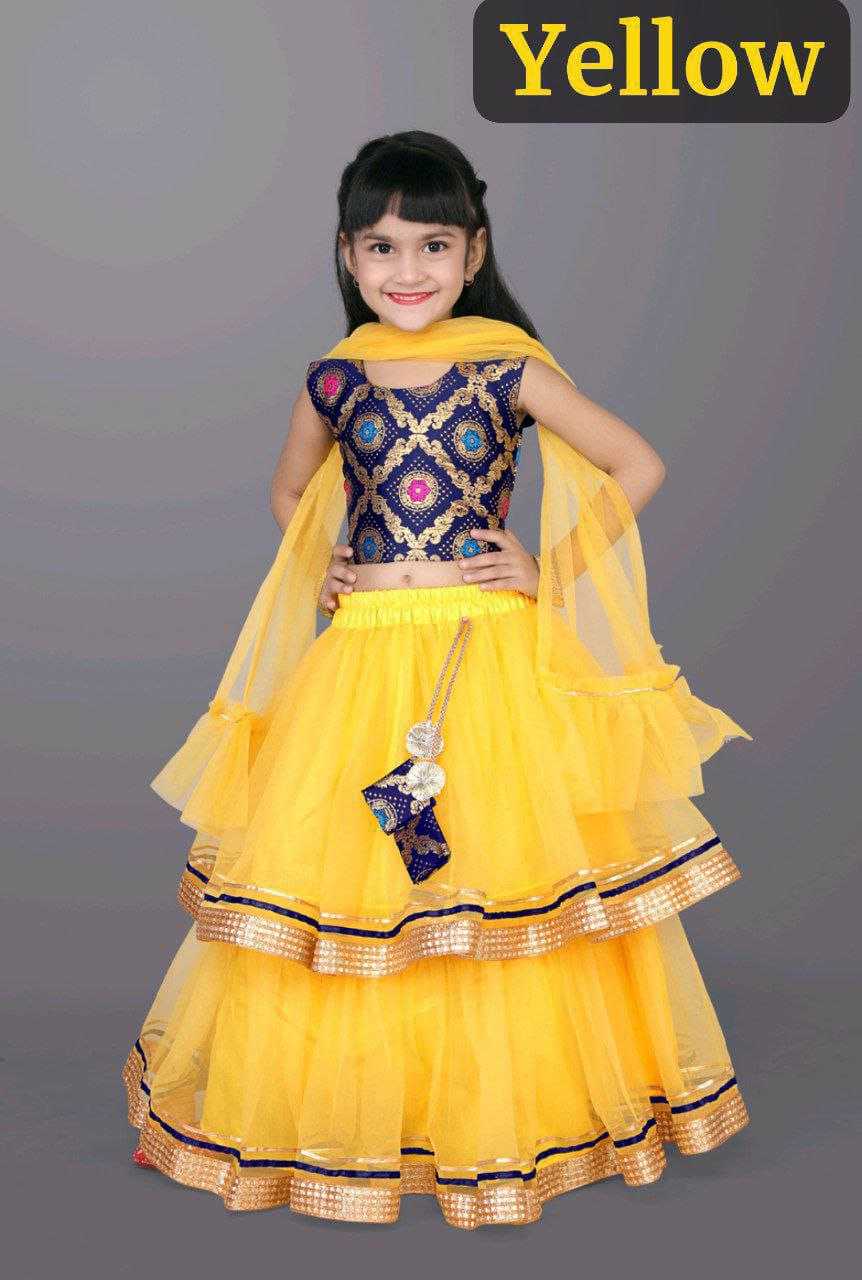 Ynf Net RIN204 NANDINI Kids Wear Festive Collections Wholesale Kids Ghagra Choli Kids Festive Wear Kids Party Wear Ethnic Manufacturer