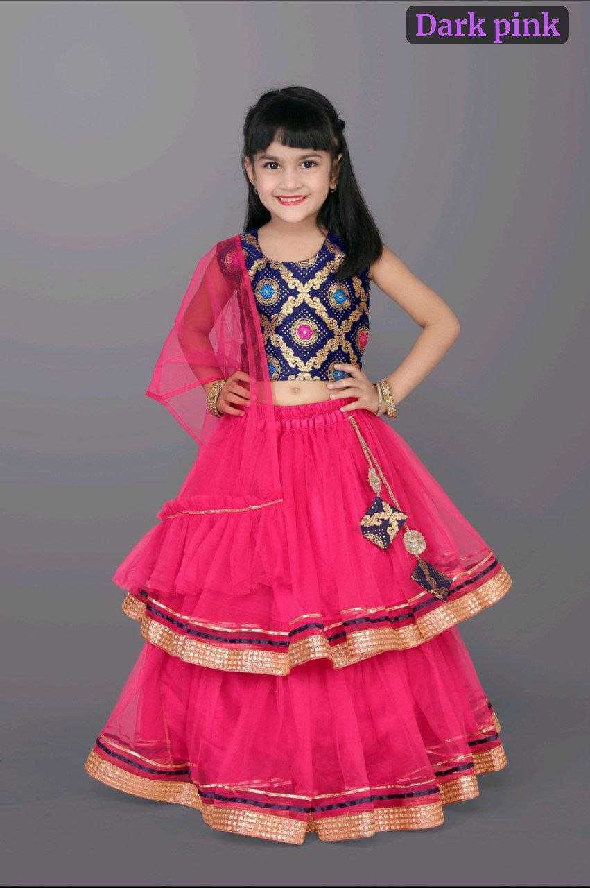 Ynf Net RIN204 NANDINI Kids Wear Festive Collections Wholesale Kids Ghagra Choli Kids Festive Wear Kids Party Wear Ethnic Manufacturer