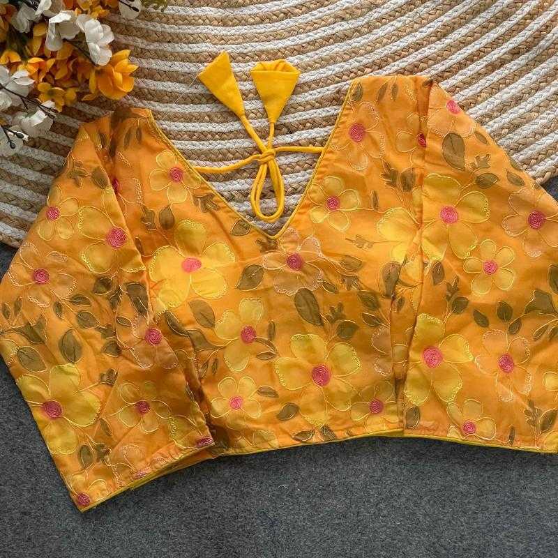 Ynf Organza KESH426 KOMAL Readymade Blouses Wholesale Blouse Printed Blouse Designer Blouse Manufacturer