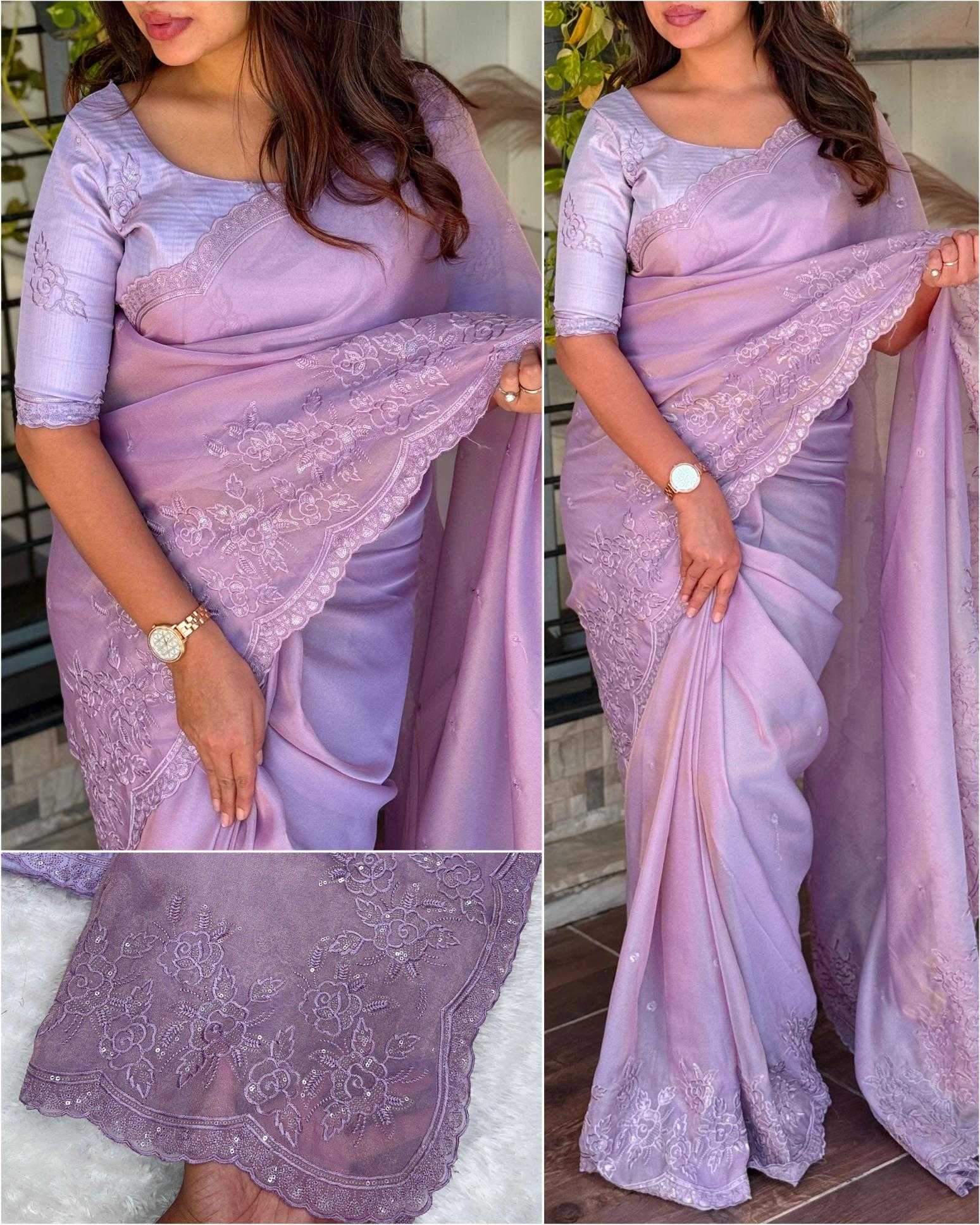 Ynf Organza KESH500 Noor Sarees Festive Collections Wholesale Organza Sarees Embroidered Sarees Onam Collections Manufacturer