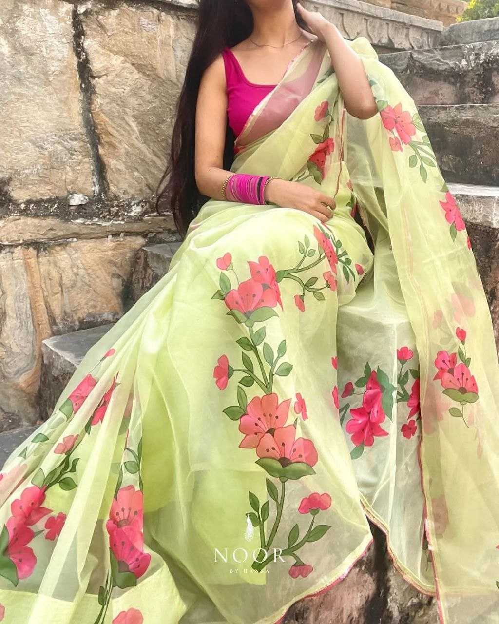 Ynf Organza KESH518 4365 Sarees Wholesale Organza Sarees Fancy Sarees Printed Sarees Manufacturer