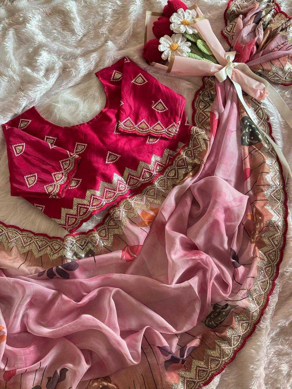 Ynf Organza RIN105 MELODY Sarees Wedding Collections Festive Collections Wholesale Organza Sarees Party Wear Sarees Embroidered Sarees Manufacturer