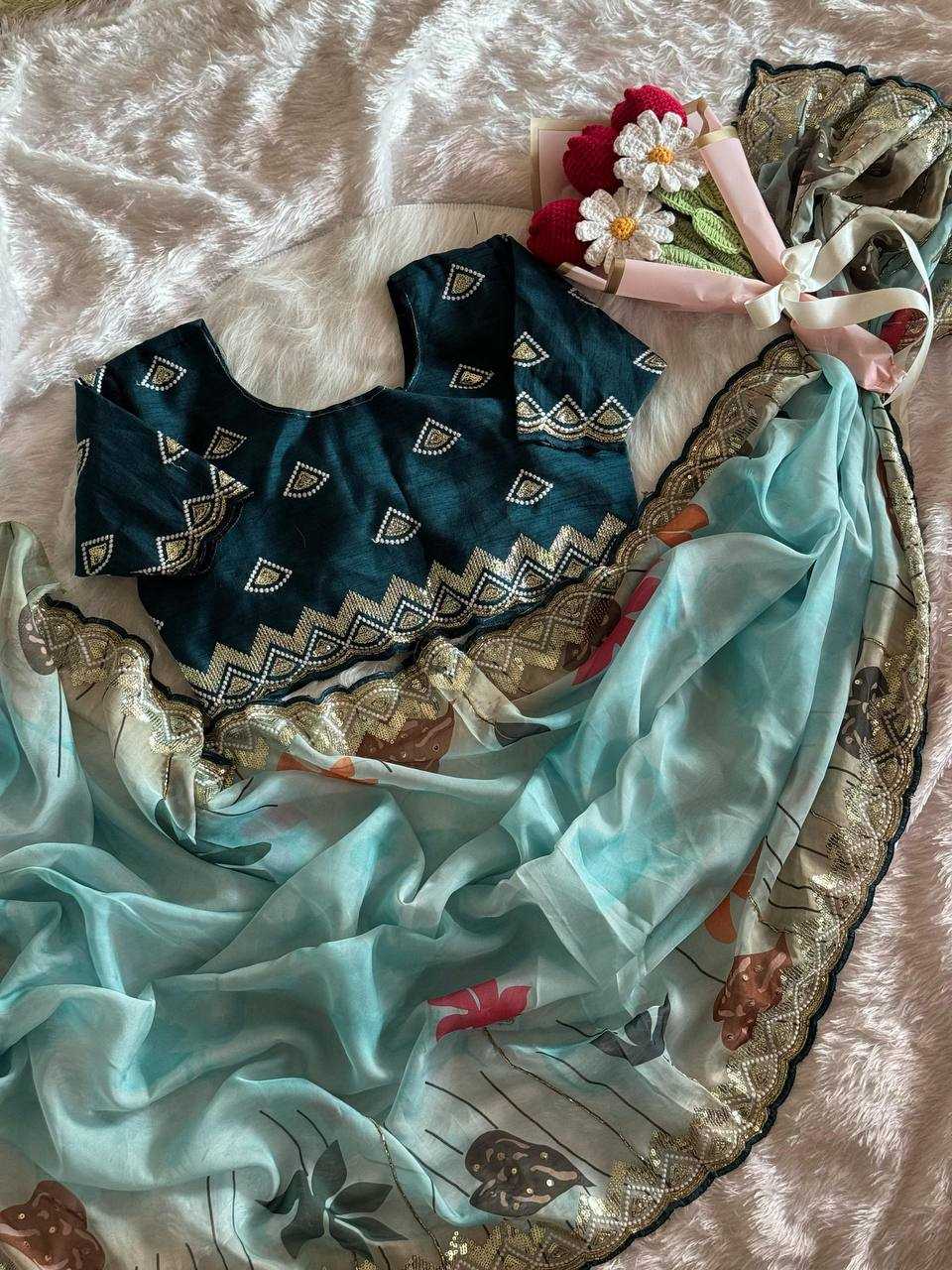Ynf Organza RIN105 MELODY Sarees Wedding Collections Festive Collections Wholesale Organza Sarees Party Wear Sarees Embroidered Sarees Manufacturer
