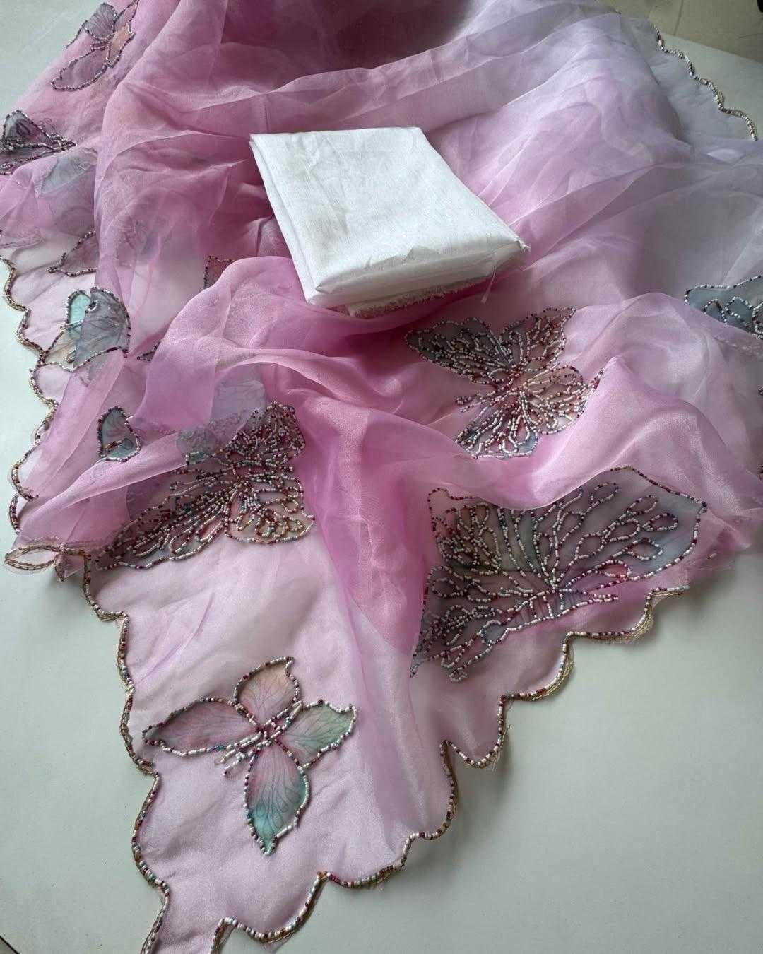 Ynf Organza RIN164 AARIKA Sarees Wholesale Designer Sarees Organza Sarees Hand Work Sarees Manufacturer