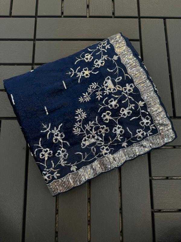 Ynf Organza RIN164 QUAE Sarees Wholesale Jimmy Choo Sarees Organza Sarees Embroidered Sarees Manufacturer
