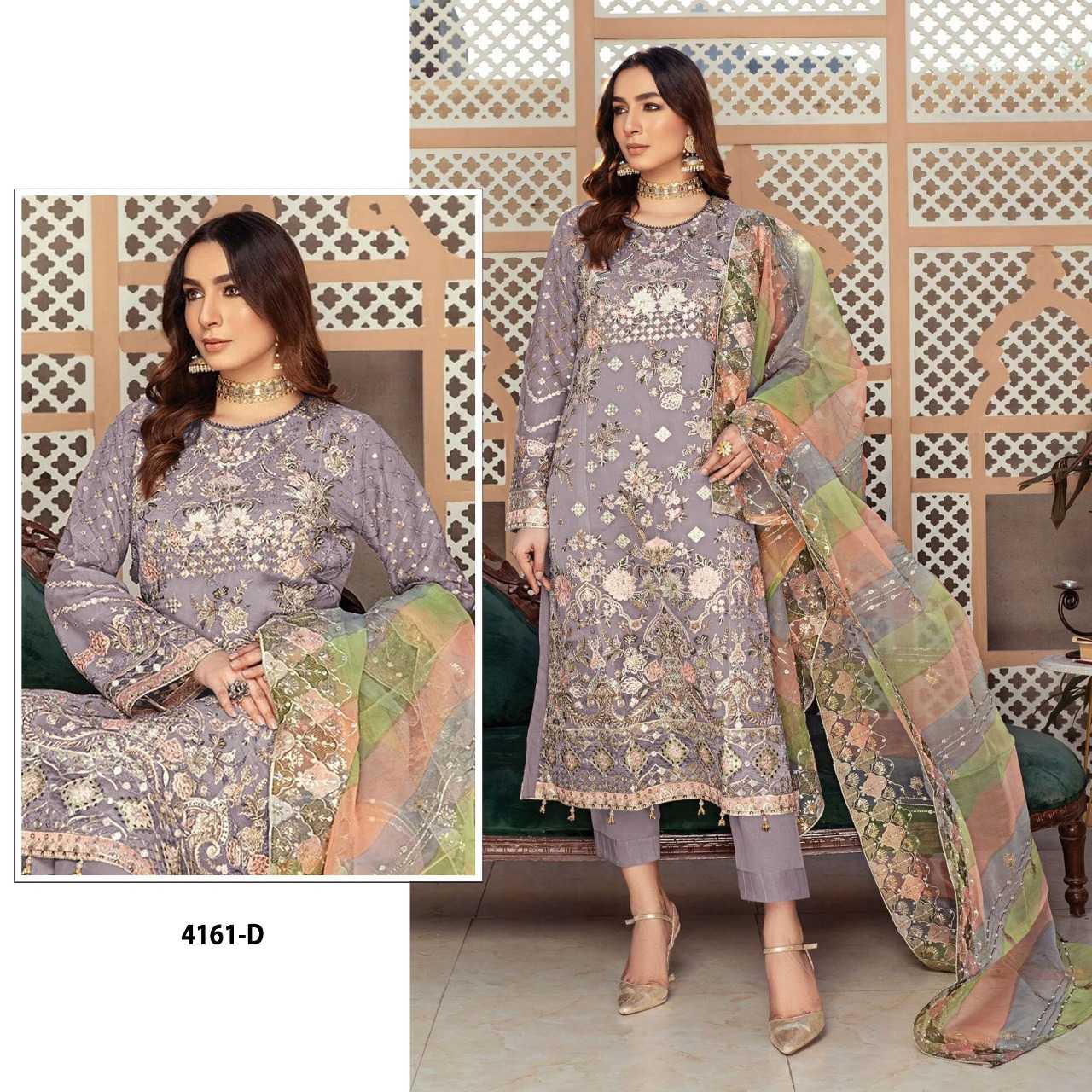 Ynf Organza RIN197 4818 Suits & Dresses Wholesale Party wear suits Bridal Wedding Dresses Designer Suits Manufacturer