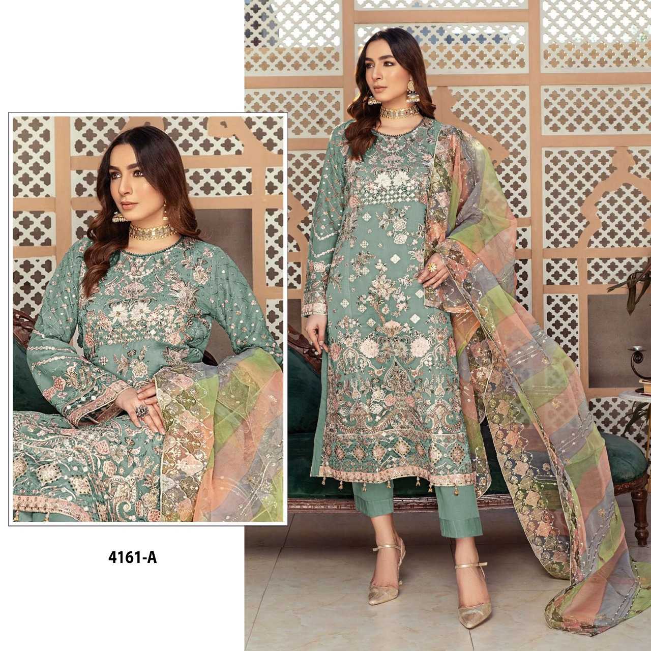 Ynf Organza RIN197 4818 Suits & Dresses Wholesale Party wear suits Bridal Wedding Dresses Designer Suits Manufacturer