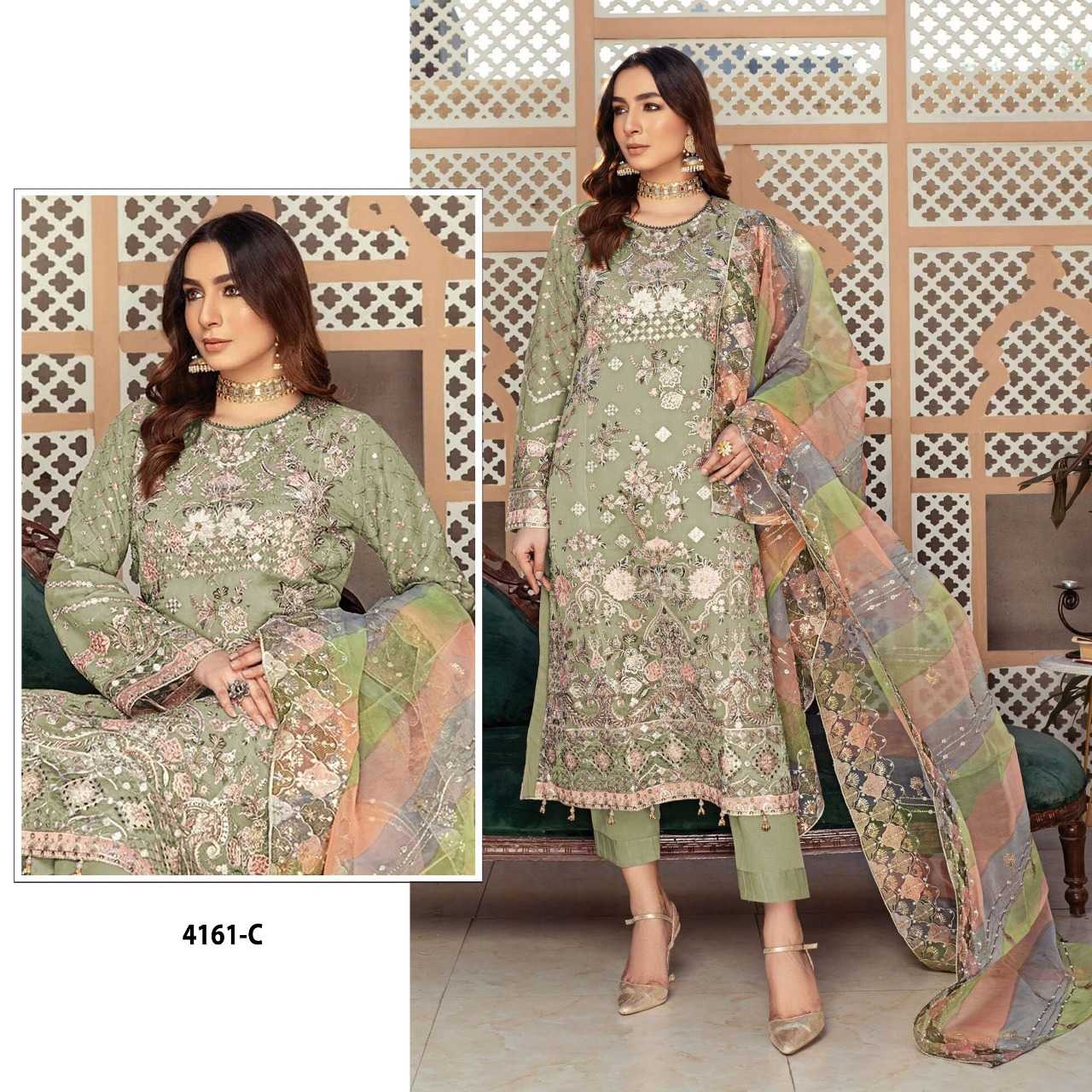 Ynf Organza RIN197 4818 Suits & Dresses Wholesale Party wear suits Bridal Wedding Dresses Designer Suits Manufacturer