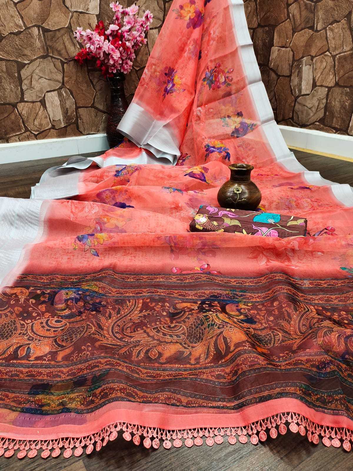 Ynf Organza RIN203 Mirror work Sarees Wholesale Designer Sarees Organza Sarees Printed Sarees Manufacturer