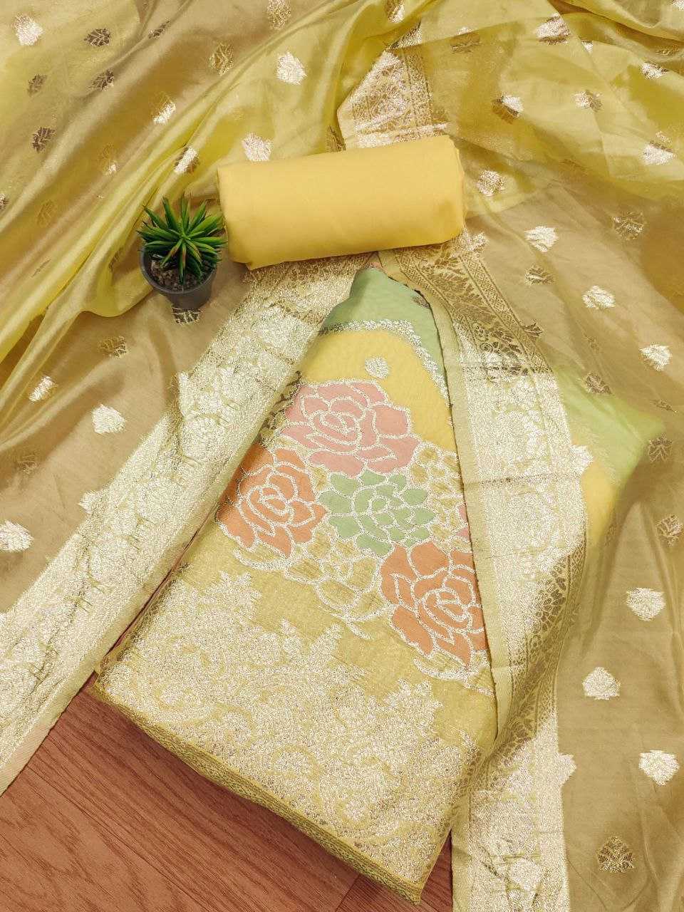 Ynf Organza RIN221 Organza suit 4 Suits & Dresses Wedding Collections Festive Collections Wholesale Ladies Suits Suit Material Wedding Outfits Manufacturer