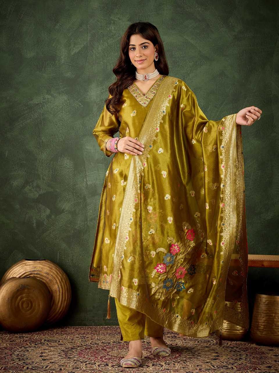 Ynf Organza Silk RIN197 4967 Suits & Dresses Wholesale Party wear suits Bridal Suits Designer Suits Manufacturer