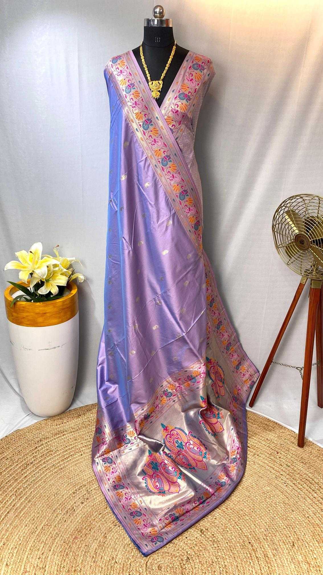 Ynf Paithani Silk KESH249 Bhoomi Silk Sarees Wedding Collections Festive Collections Wholesale Paithani Sarees Designer Silk Sarees Zari Border Silk Sarees Manufacturer