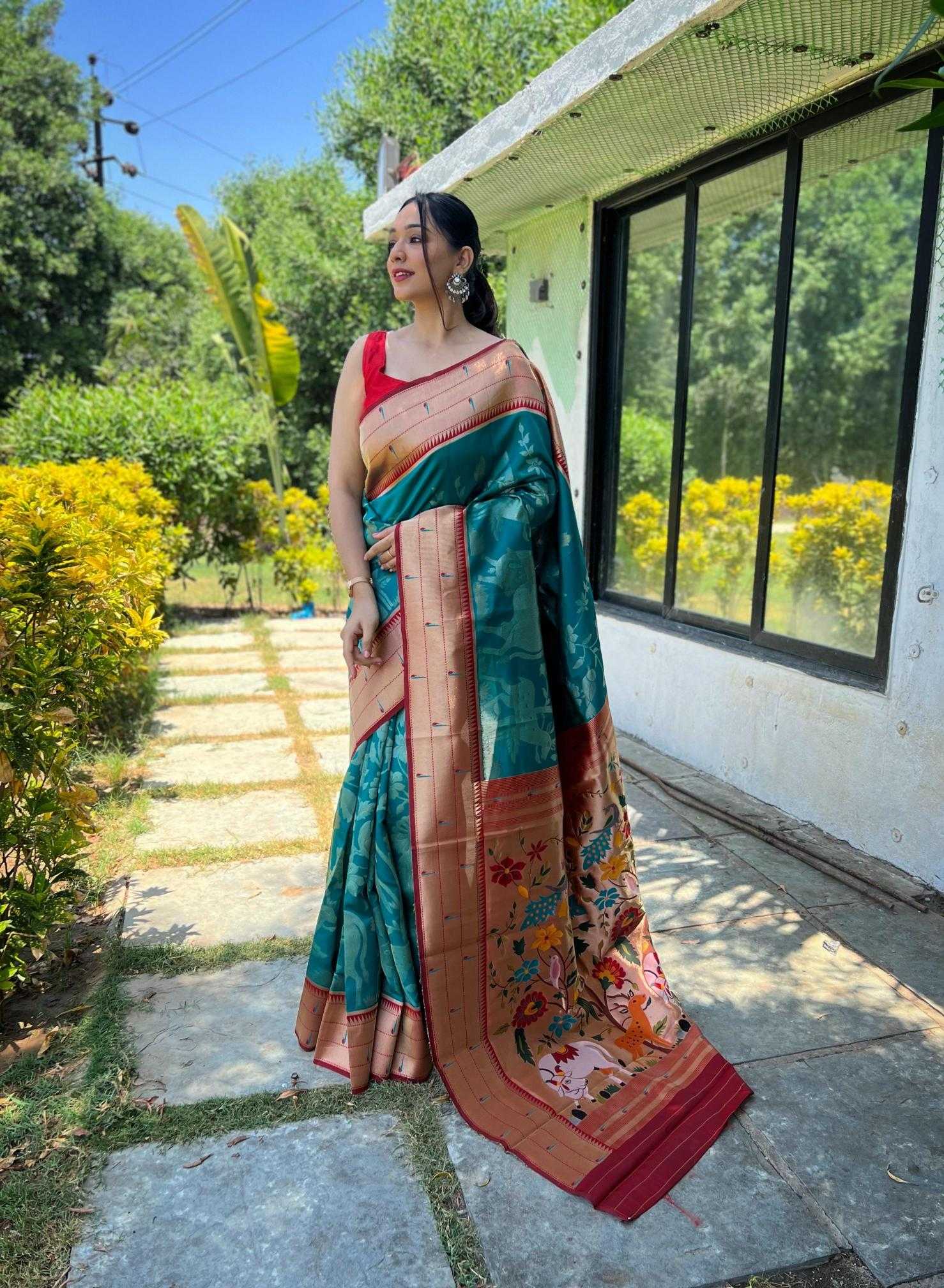 Ynf Paithani Silk KESH249 GAURI Silk Sarees Wholesale Paithani Sarees Soft Silk Sarees Designer Silk Sarees Manufacturer
