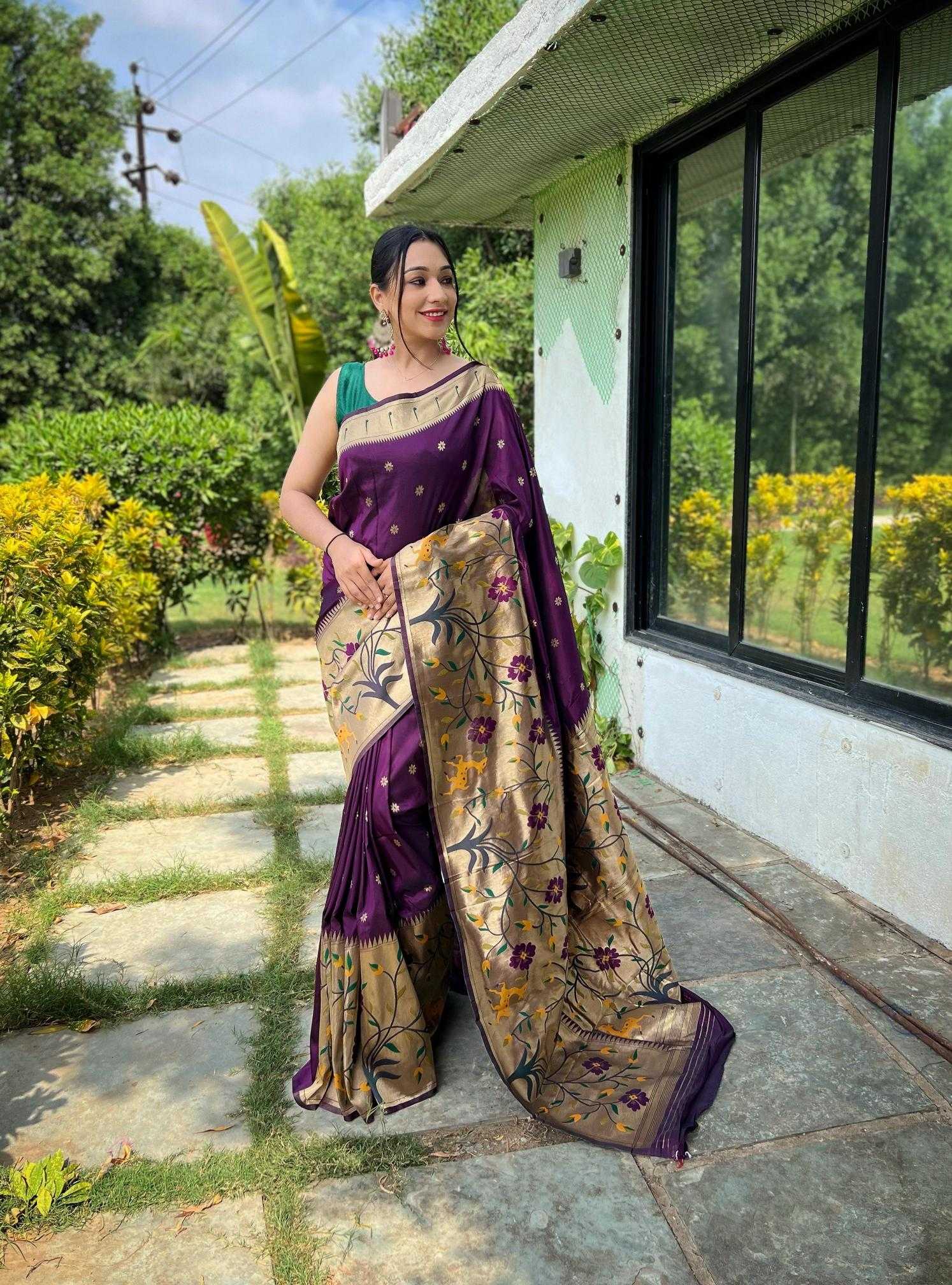 Ynf Paithani Silk KESH249 Gayatri Silk Sarees Wholesale Paithani Sarees Party Wear Silk Sarees Silk Sarees For Weddings Manufacturer