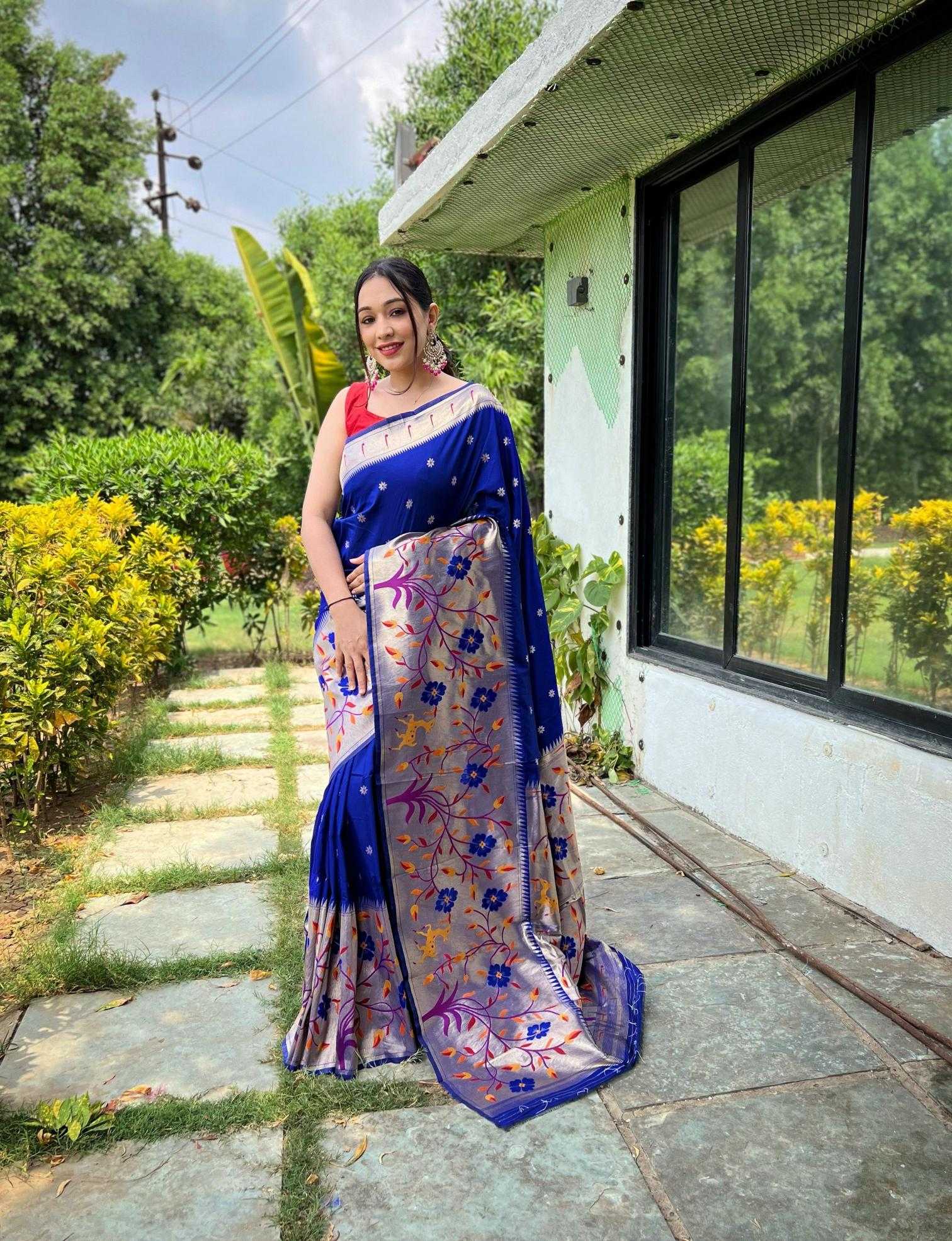 Ynf Paithani Silk KESH249 Gayatri Silk Sarees Wholesale Paithani Sarees Party Wear Silk Sarees Silk Sarees For Weddings Manufacturer