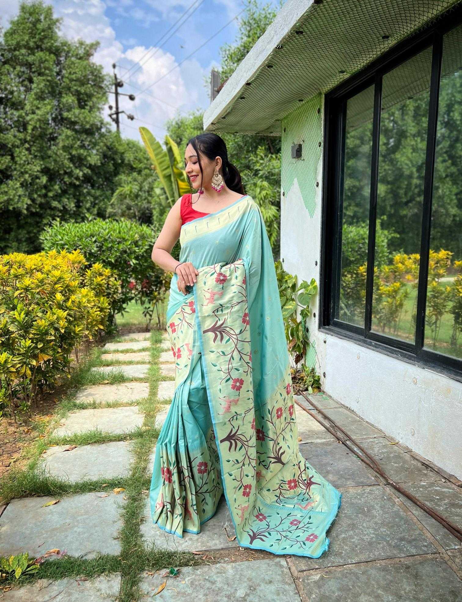 Ynf Paithani Silk KESH249 Gayatri Silk Sarees Wholesale Paithani Sarees Party Wear Silk Sarees Silk Sarees For Weddings Manufacturer