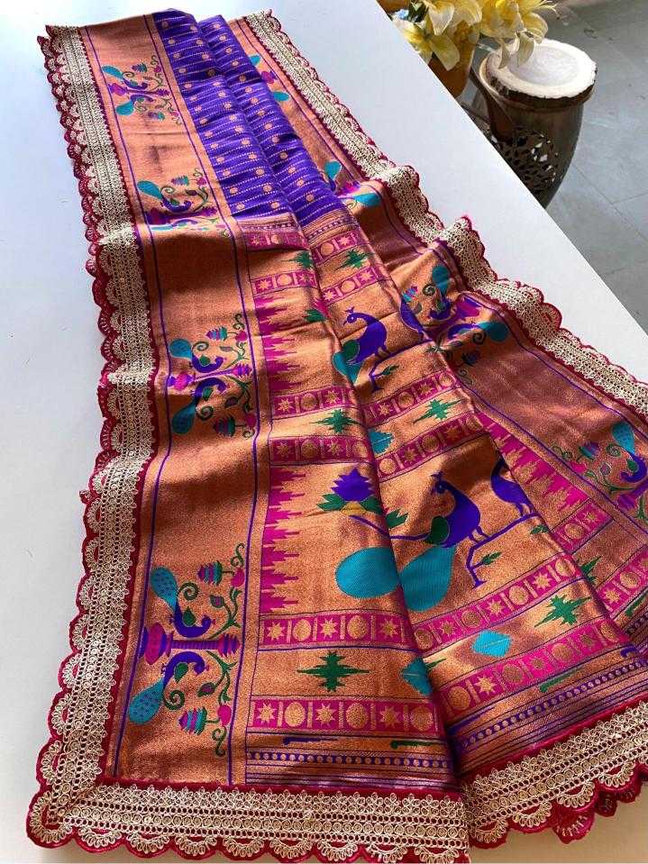 Ynf Paithani Silk KESH249 MIHIRA LACE Silk Sarees Wholesale Paithani Sarees Designer Silk Sarees Embroidered Silk Sarees Manufacturer