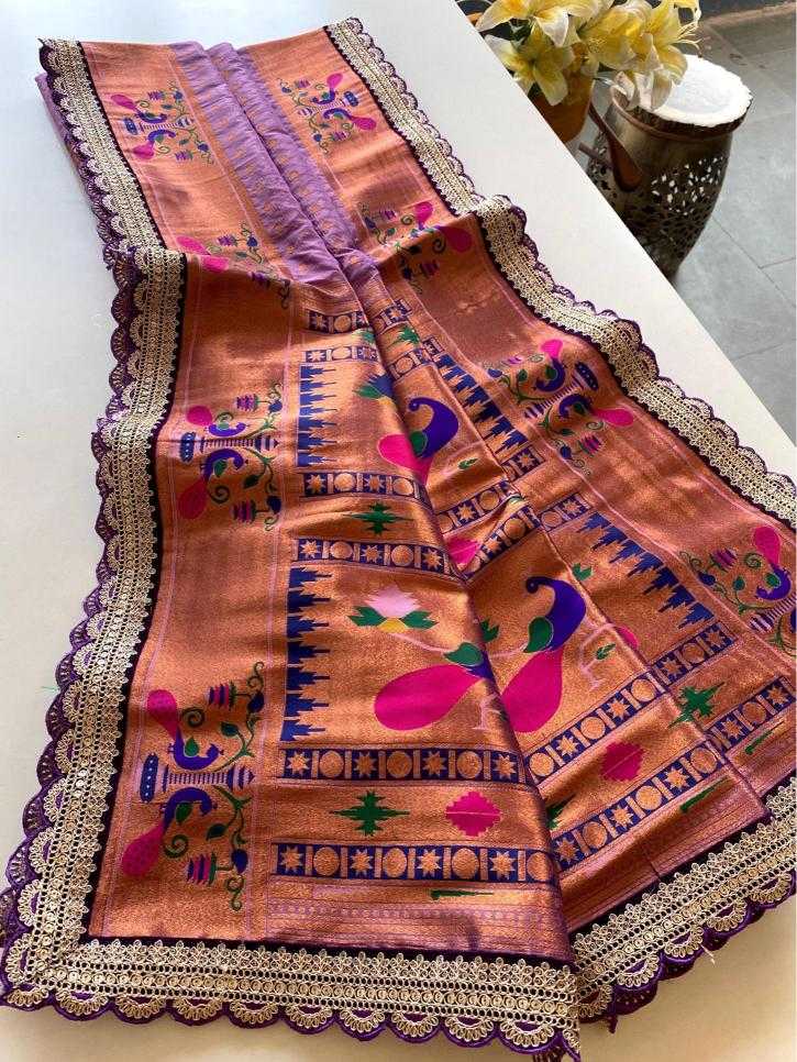 Ynf Paithani Silk KESH249 MIHIRA LACE Silk Sarees Wholesale Paithani Sarees Designer Silk Sarees Embroidered Silk Sarees Manufacturer