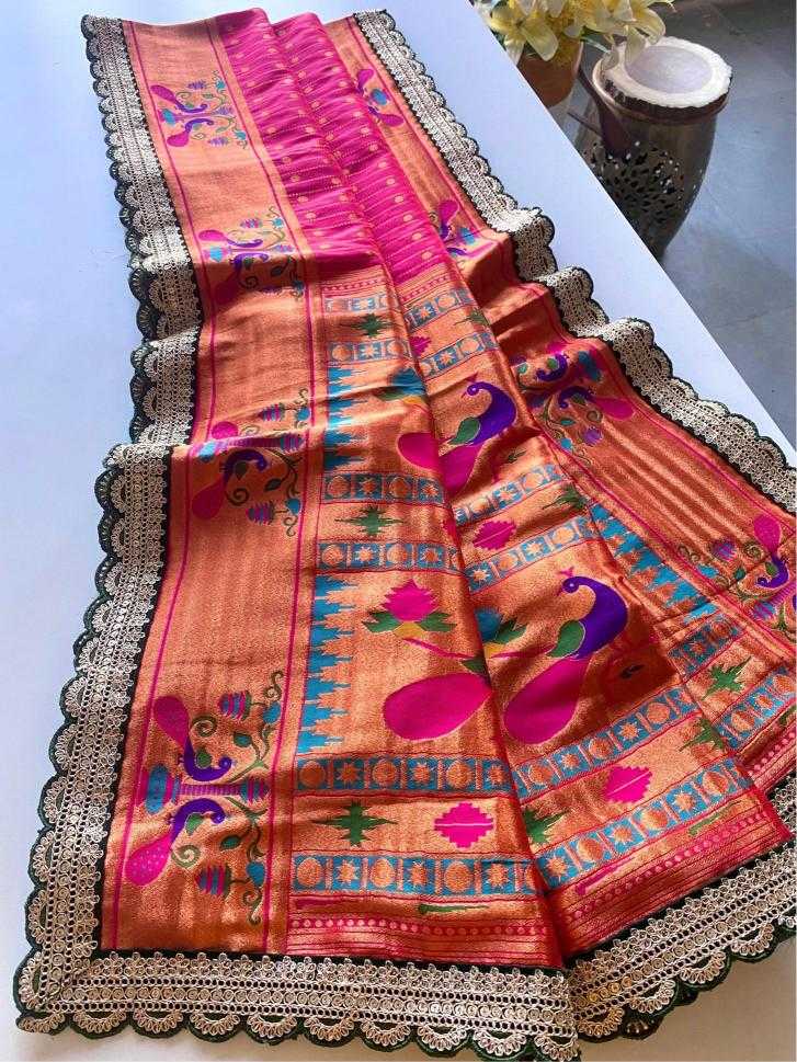 Ynf Paithani Silk KESH249 MIHIRA LACE Silk Sarees Wholesale Paithani Sarees Designer Silk Sarees Embroidered Silk Sarees Manufacturer