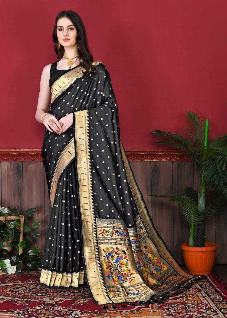 Ynf Paithani Silk RIN150 211 Silk Sarees Wholesale Designer Silk Sarees Zari Border Silk Sarees Manufacturer