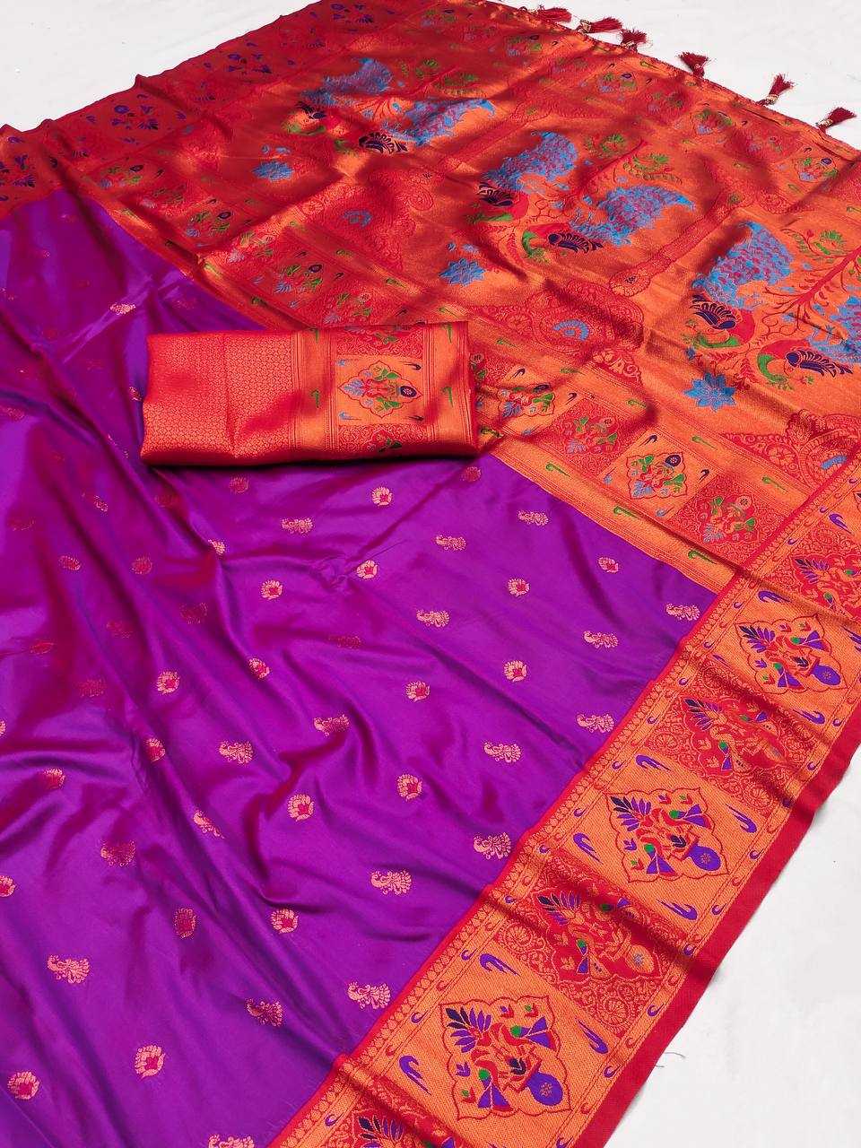 Ynf Paithani Silk RIN150 Kiva Paithani Silk Sarees Wedding Collections Festive Collections Wholesale Paithani Sarees Traditional Silk Sarees Silk Sarees With Blouse Manufacturer