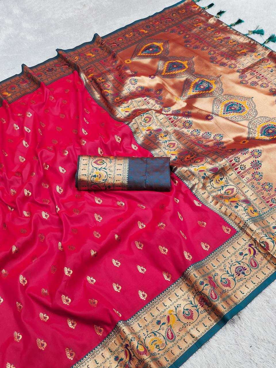 Ynf Paithani Silk RIN150 Royal Paithani Vol - 1 Silk Sarees Wedding Collections Festive Collections Wholesale Paithani Sarees Traditional Silk Sarees Silk Sarees With Blouse Manufacturer