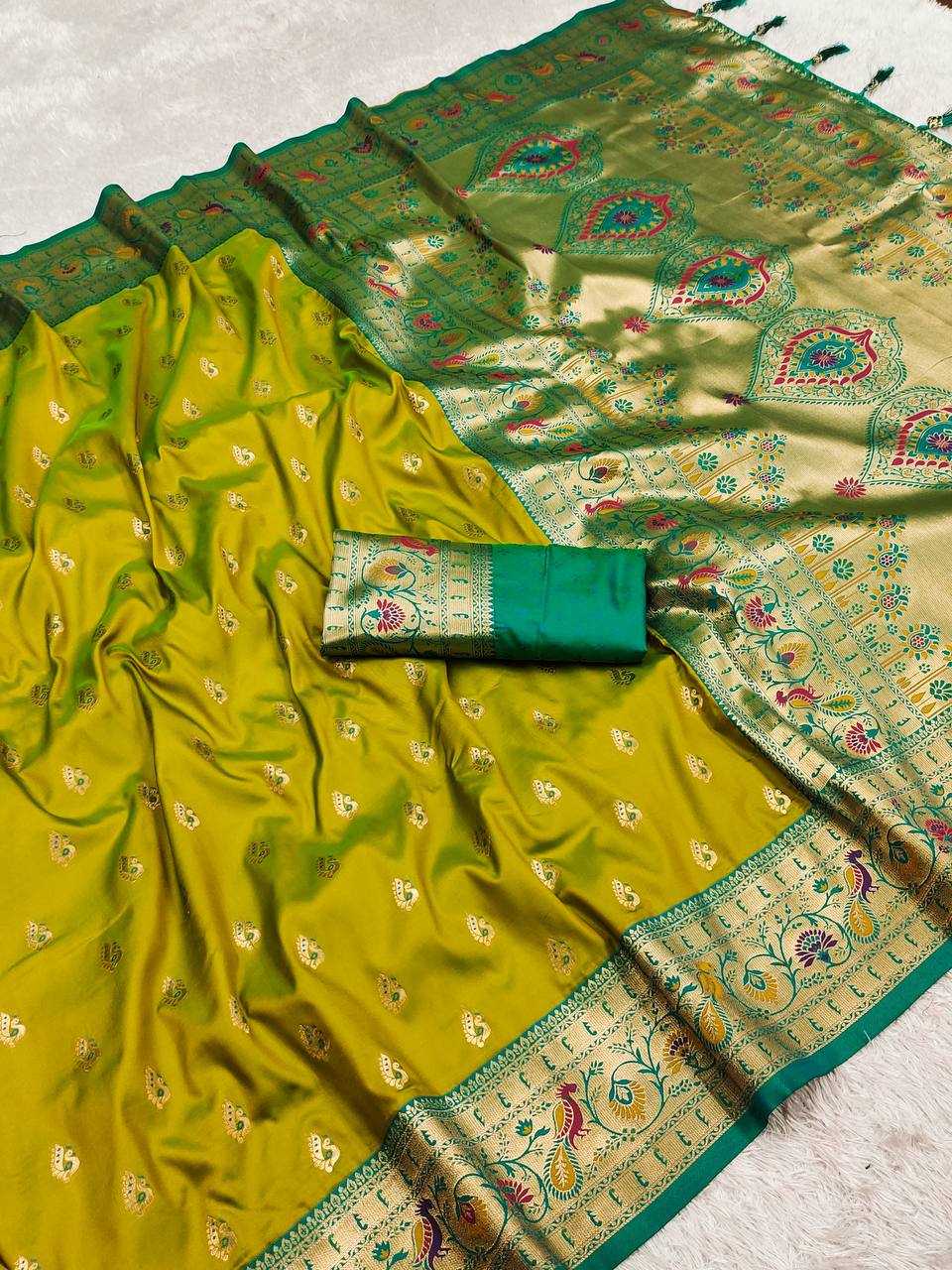 Ynf Paithani Silk RIN150 Royal Paithani Vol - 1 Silk Sarees Wedding Collections Festive Collections Wholesale Paithani Sarees Traditional Silk Sarees Silk Sarees With Blouse Manufacturer
