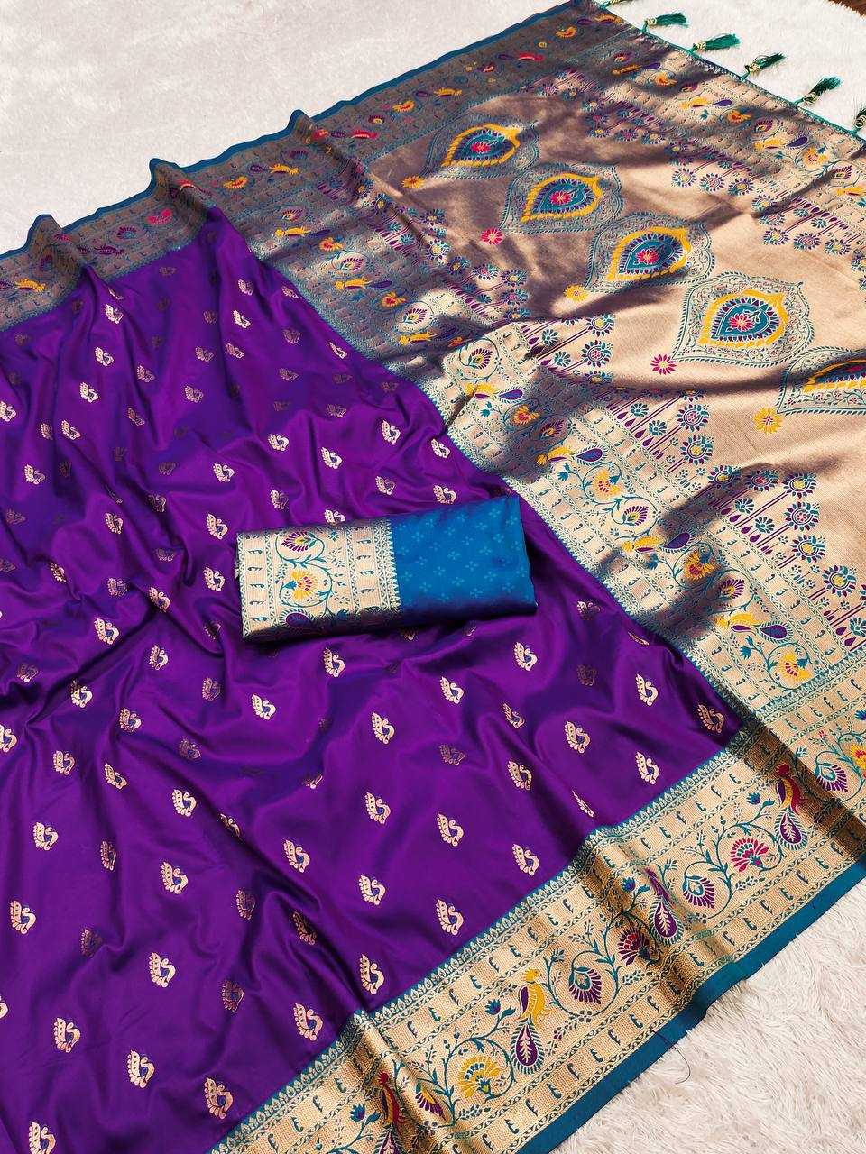 Ynf Paithani Silk RIN150 Royal Paithani Vol - 1 Silk Sarees Wedding Collections Festive Collections Wholesale Paithani Sarees Traditional Silk Sarees Silk Sarees With Blouse Manufacturer