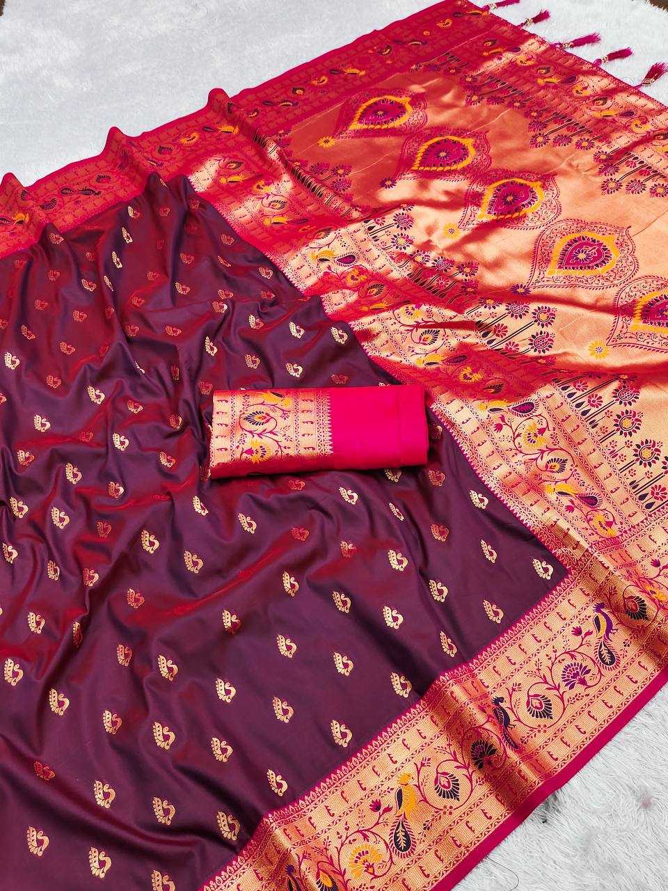 Ynf Paithani Silk RIN150 Royal Paithani Vol - 1 Silk Sarees Wedding Collections Festive Collections Wholesale Paithani Sarees Traditional Silk Sarees Silk Sarees With Blouse Manufacturer