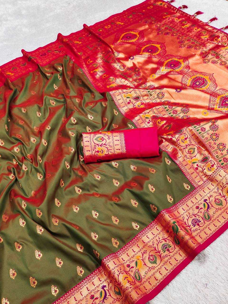 Ynf Paithani Silk RIN150 Royal Paithani Vol - 1 Silk Sarees Wedding Collections Festive Collections Wholesale Paithani Sarees Traditional Silk Sarees Silk Sarees With Blouse Manufacturer