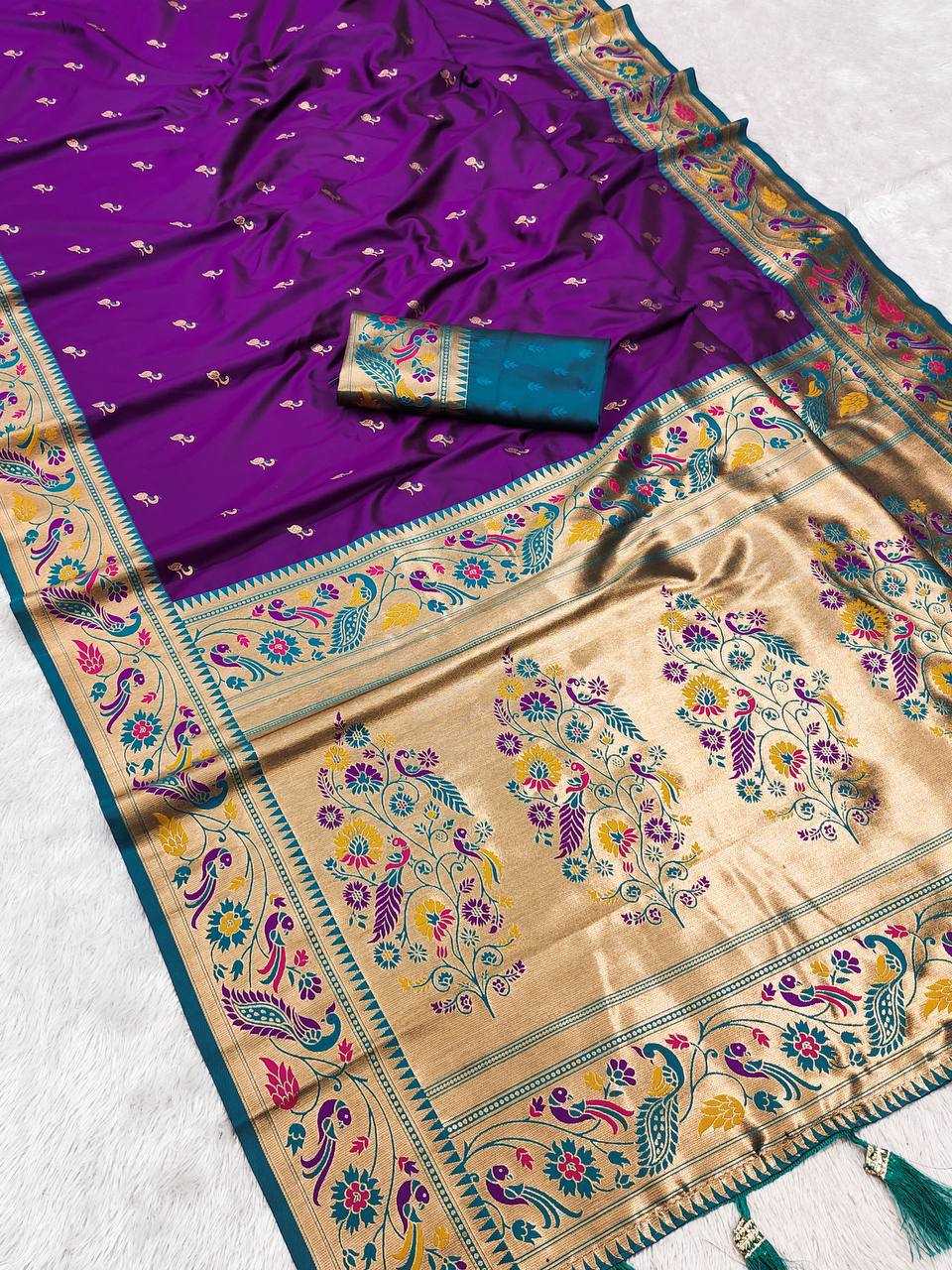 Ynf Paithani Silk RIN150 Royal Paithani Vol - 2 Silk Sarees Wedding Collections Festive Collections Wholesale Paithani Sarees Traditional Silk Sarees Silk Sarees With Blouse Manufacturer