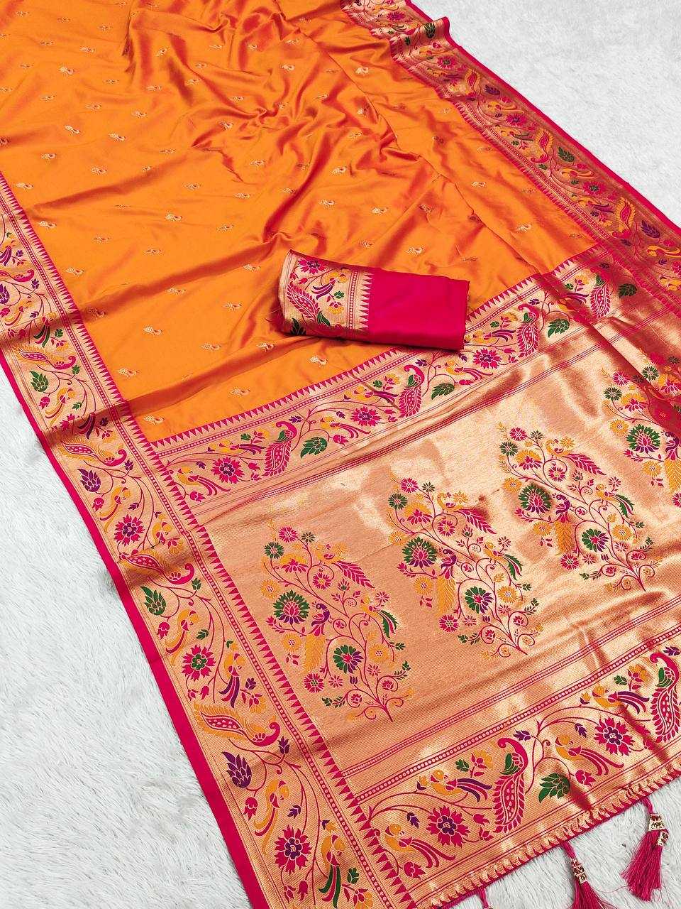 Ynf Paithani Silk RIN150 Royal Paithani Vol - 2 Silk Sarees Wedding Collections Festive Collections Wholesale Paithani Sarees Traditional Silk Sarees Silk Sarees With Blouse Manufacturer